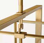 54 Inch Glass Rectangular Chandelier - Beckman