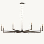 60 Inch Forged Candlestick Chandelier - Thaddeus