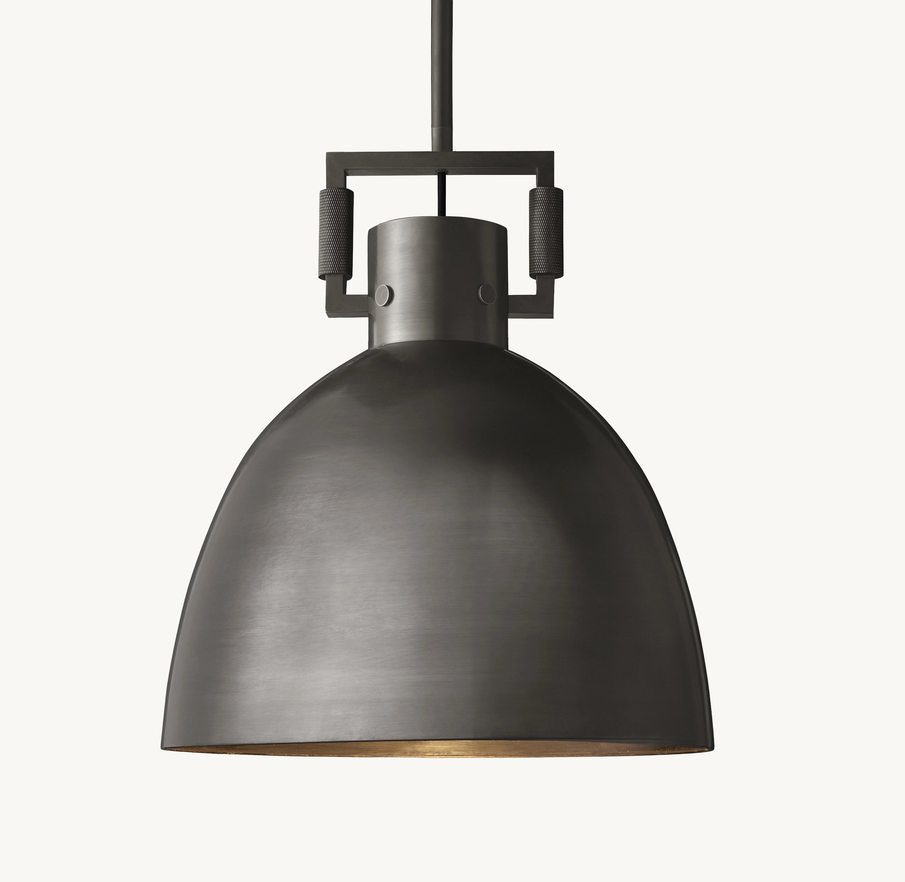 14 Inch Metal Dome Pendant Light - Machinist