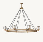 60 Inch Crystal Round Candle Chandelier - Demaret