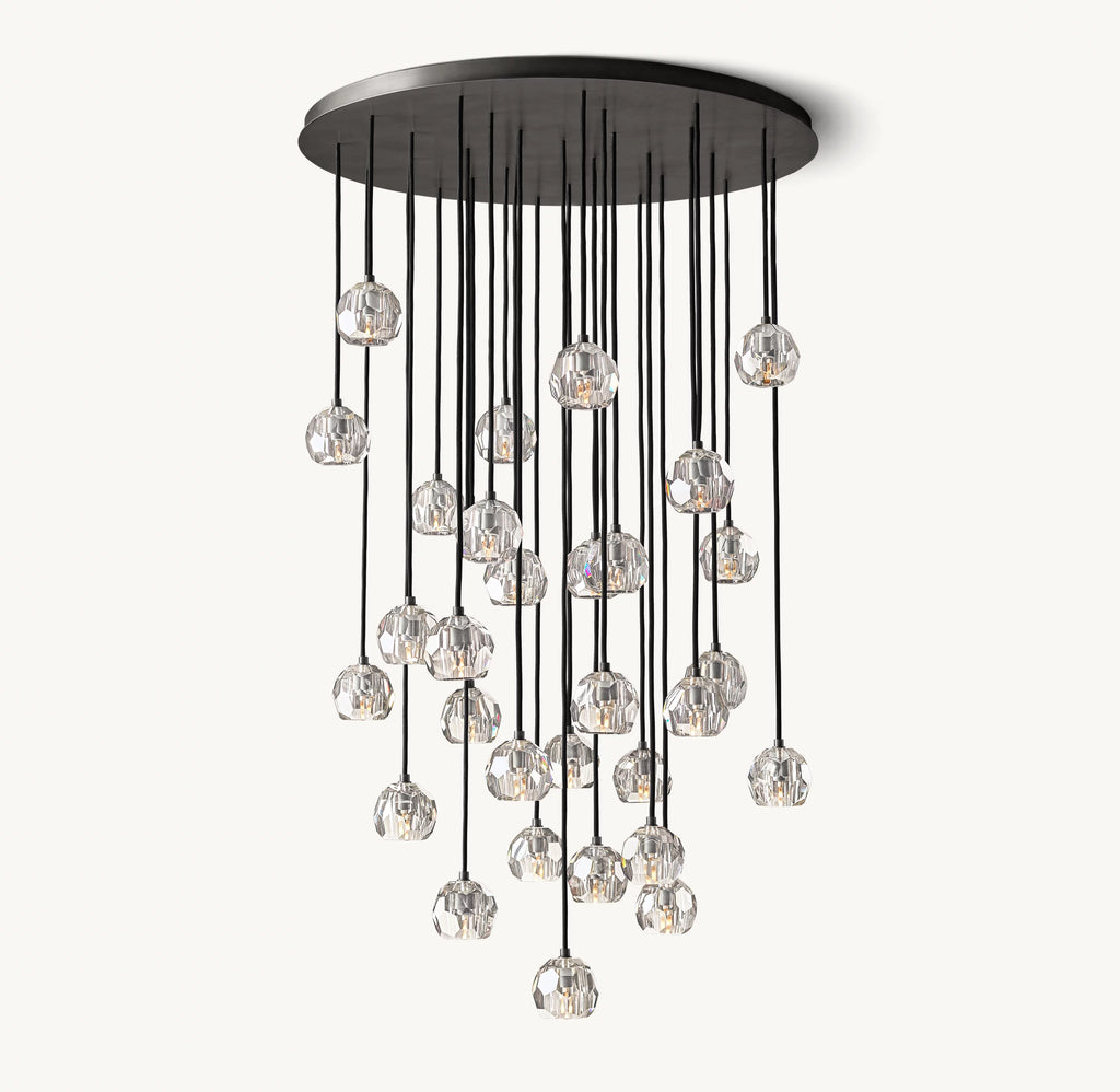 40 Inch Crystal Cluster Chandelier – Boule