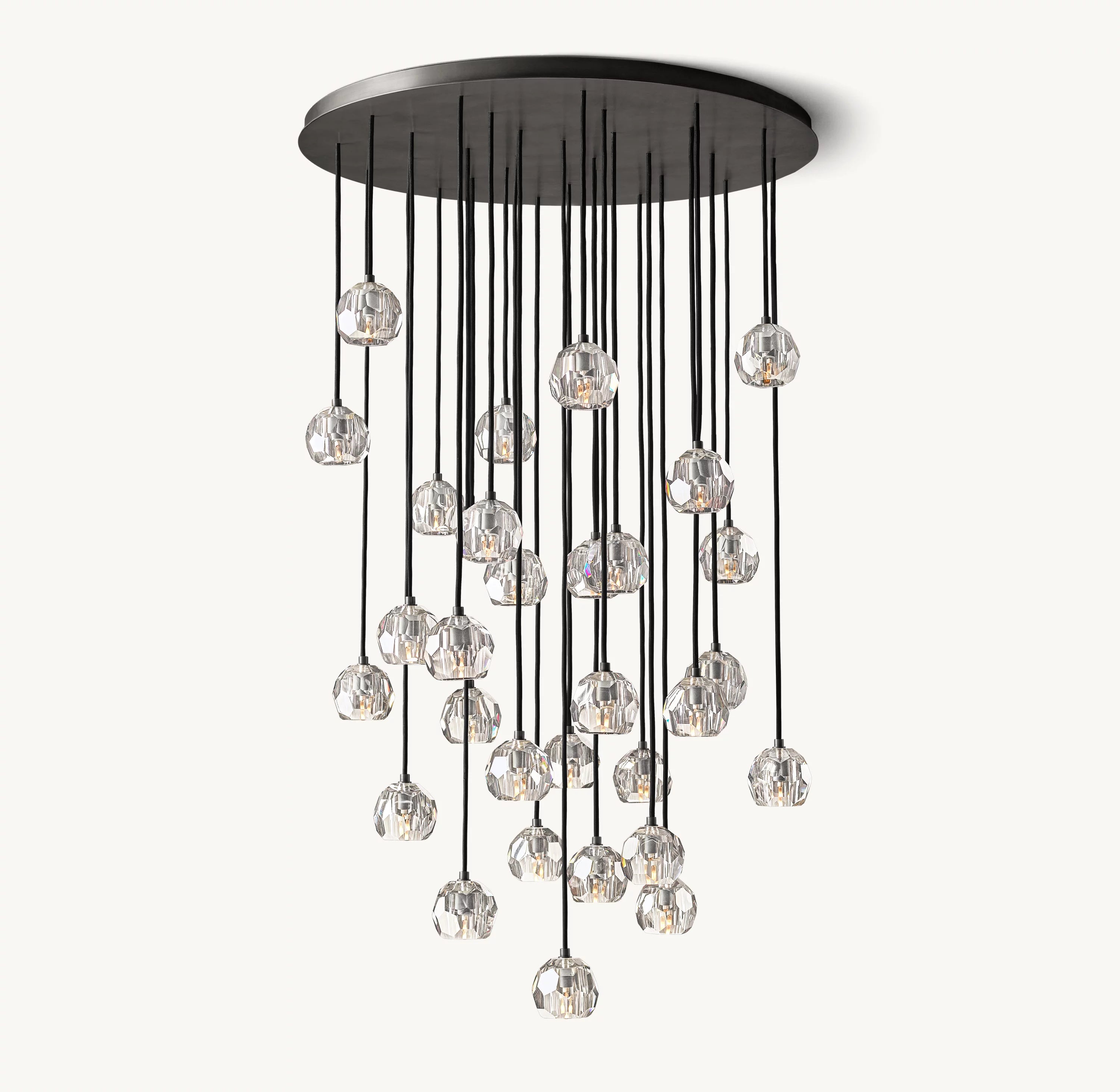 40 Inch Crystal Cluster Chandelier – Boule