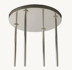 48 Inch Cylindrical Glass Candle Round Chandelier - Ravelle