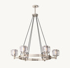 36 Inch Crystal Round Candle Chandelier - Demaret
