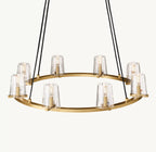 36 Inch Hurricane Candle Ring Chandelier - Pauillac