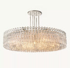 60 Inch Cascading Chain Crystal Round Chandelier - Marignan