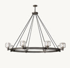 60 Inch Crystal Round Candle Chandelier - Demaret
