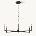 36 Inch Forged Candlestick Chandelier - Thaddeus