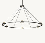 60 Inch Globe Crystal Ring Chandelier - Eclatant