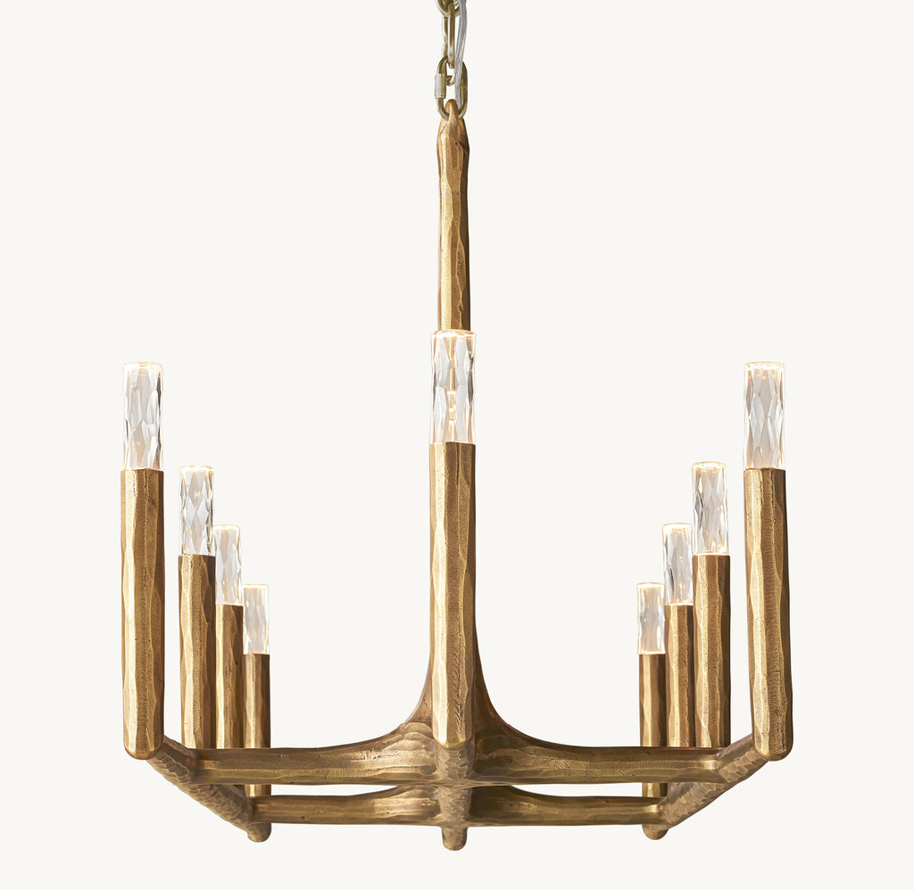 72 Inch Forged Candlestick Linear Chandelier - Thaddeus