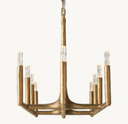 72 Inch Forged Candlestick Linear Chandelier - Thaddeus