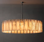60 Inch Alabaster Round Chandelier - Calamette