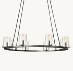 36 Inch Hurricane Candle Ring Chandelier - Pauillac