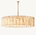 60 Inch Alabaster Round Chandelier - Calamette