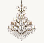 60 Inch Candelabra Crystal Chandelier - Rococo