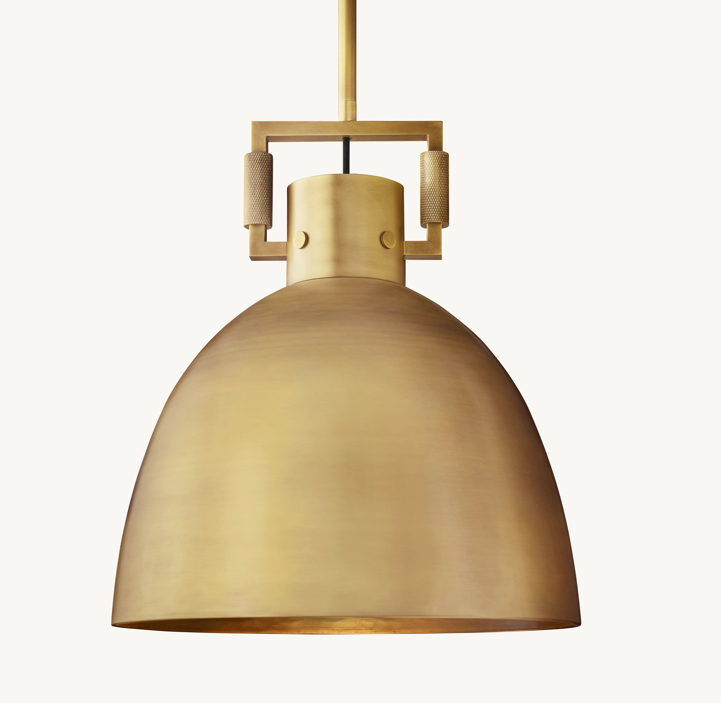 14 Inch Metal Dome Pendant Light - Machinist