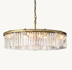 43 Inch Crystal Prism Round Chandelier - Rhys