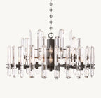 36 Inch Crystal Prism Round Chandelier - Bonnington