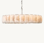 60 Inch Alabaster Round Chandelier – Harlow