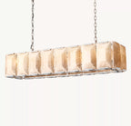 54 Inch Alabaster Rectangular Chandelier – Harlow