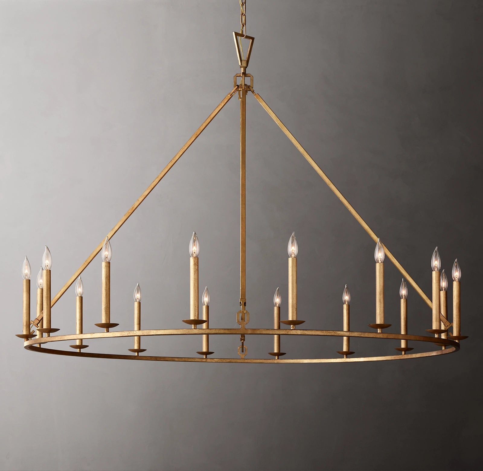 60 Inch Candelabra Round Chandelier – Openwork