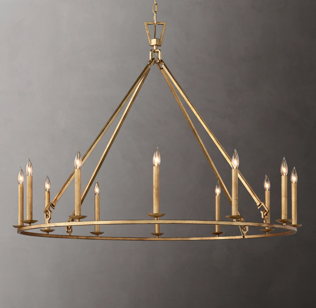 50 Inch Candelabra Round Chandelier – Openwork