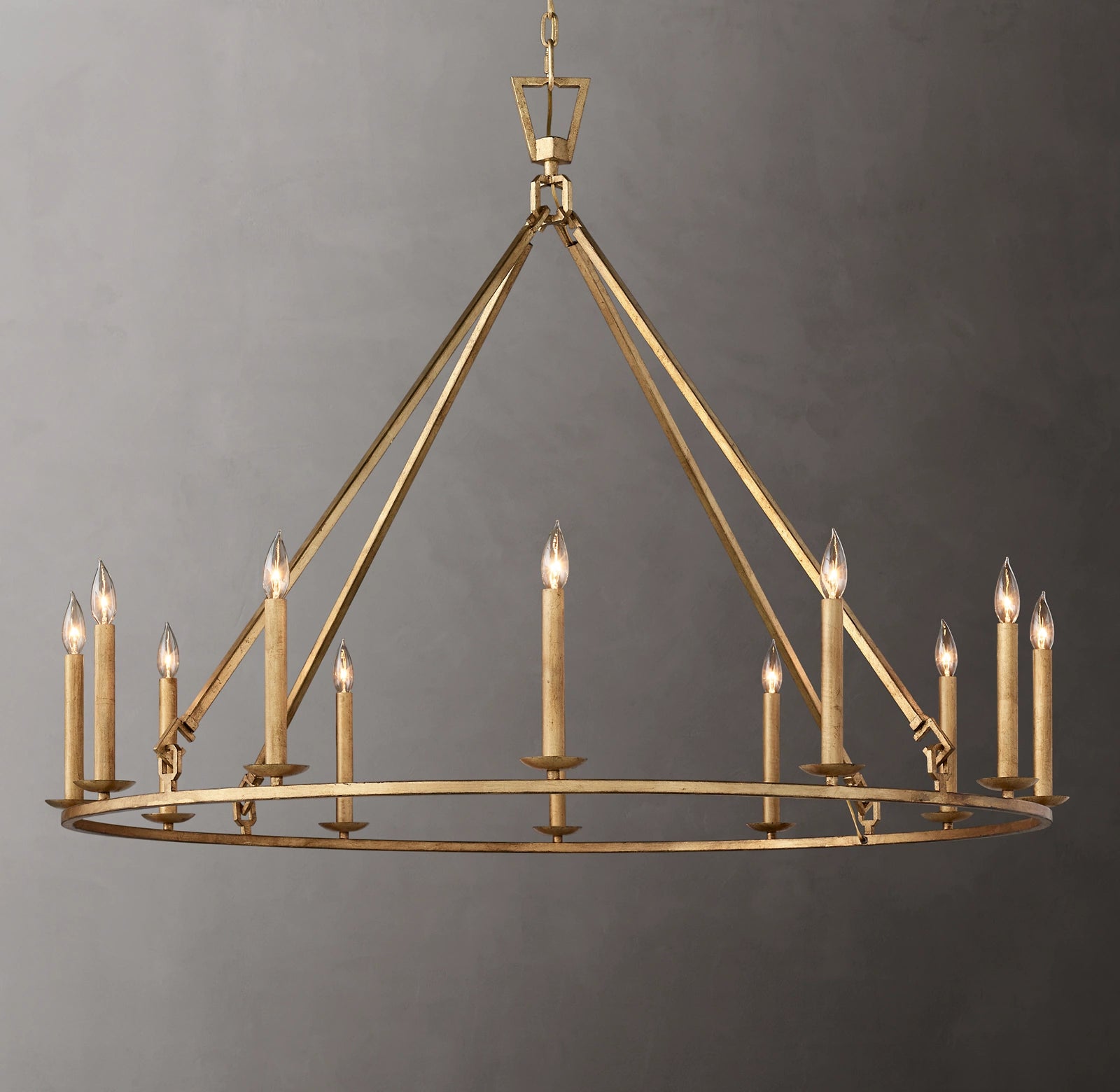 50 Inch Candelabra Round Chandelier – Openwork