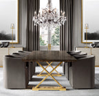 33 Inch Candelabra Crystal Chandelier - Rococo