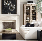 28 Inch Blown Glass Globe Cluster Chandelier - Mobile
