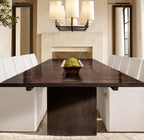 54 Inch Shaded Hammered Metal Linear Chandelier – Wright