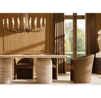 50 Inch Candlestick Swoop Arm Chandelier - Rousseau