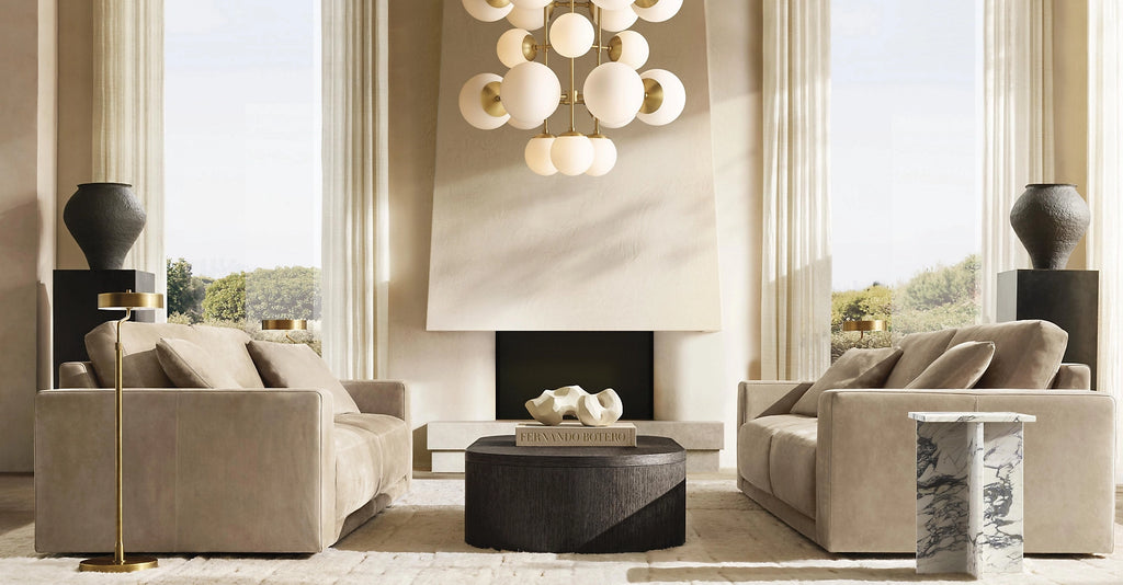 31 Inch Alabaster Bubble Chandelier - Cirque