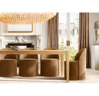 54 Inch Clear Murano Glass Tiered Rectangular Chandelier - Chiara