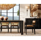 54 Inch Smoked Murano Glass Tiered Rectangular Chandelier - Chiara