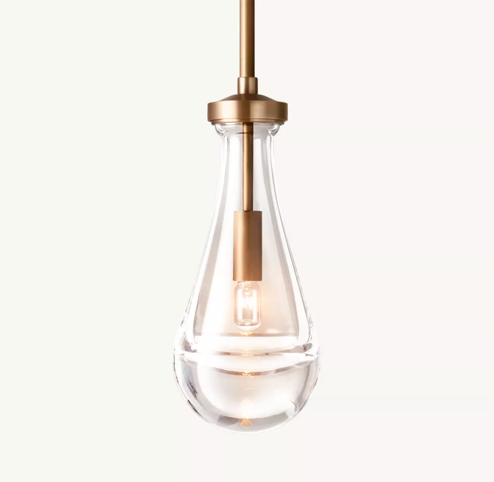 Raindrop Glass Pendant Light – Ava