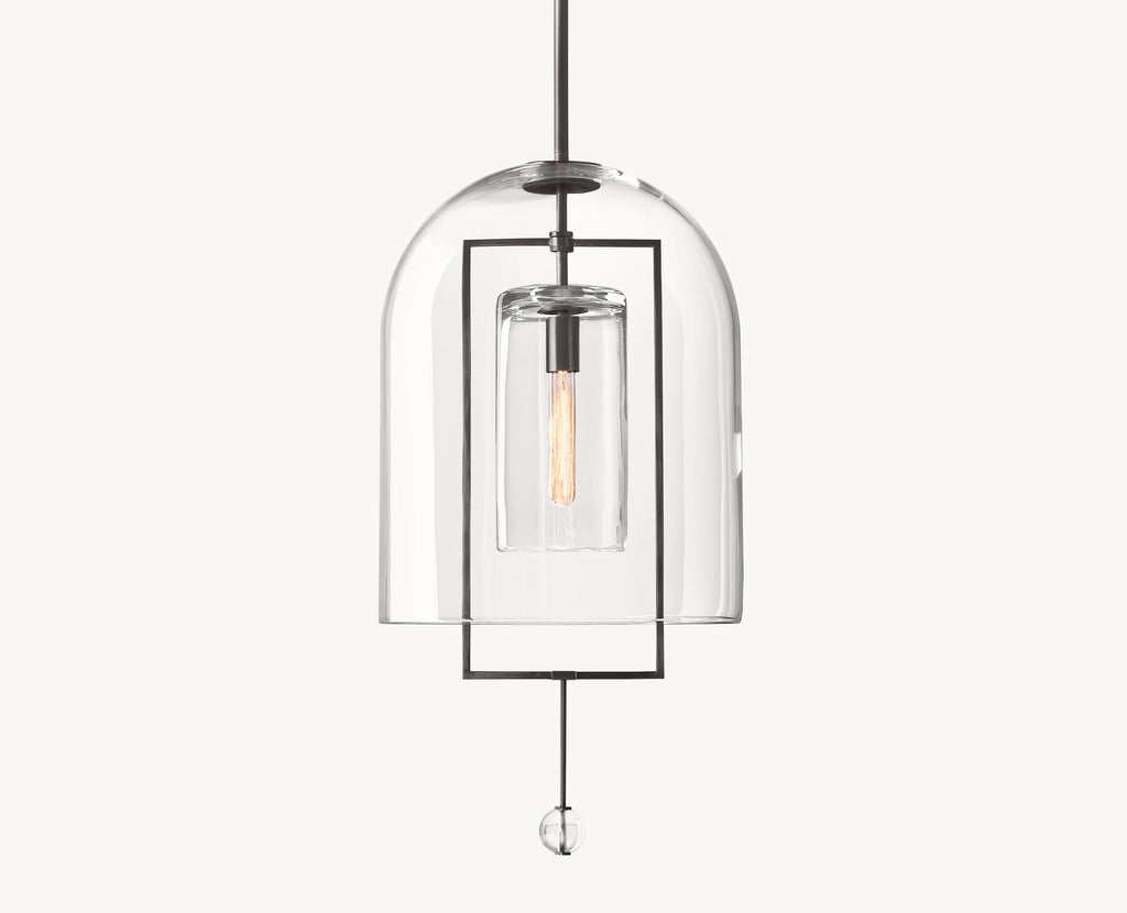 15 Inch Bell Glass Pendant Light - Fulcrum