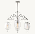 48 Inch Bell Glass Chandelier - Fulcrum
