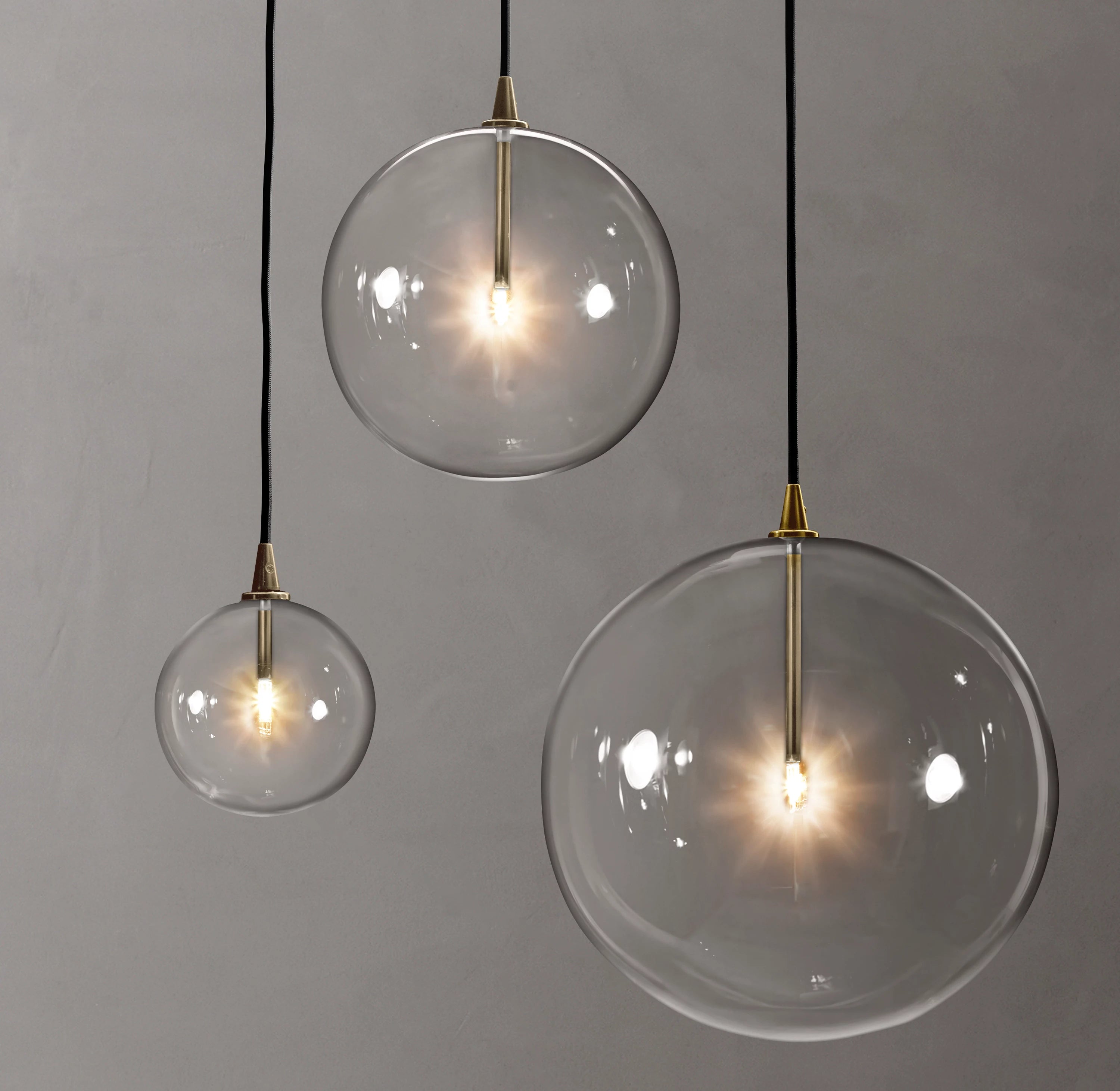 6 Inch Blown Glass Globe Pendant Light - Mobile