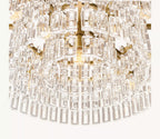 36 Inch Cascading Chain Crystal Chandelier - Marignan