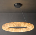 31 Inch Lisse Ring Alabaster Chandelier - Rivage