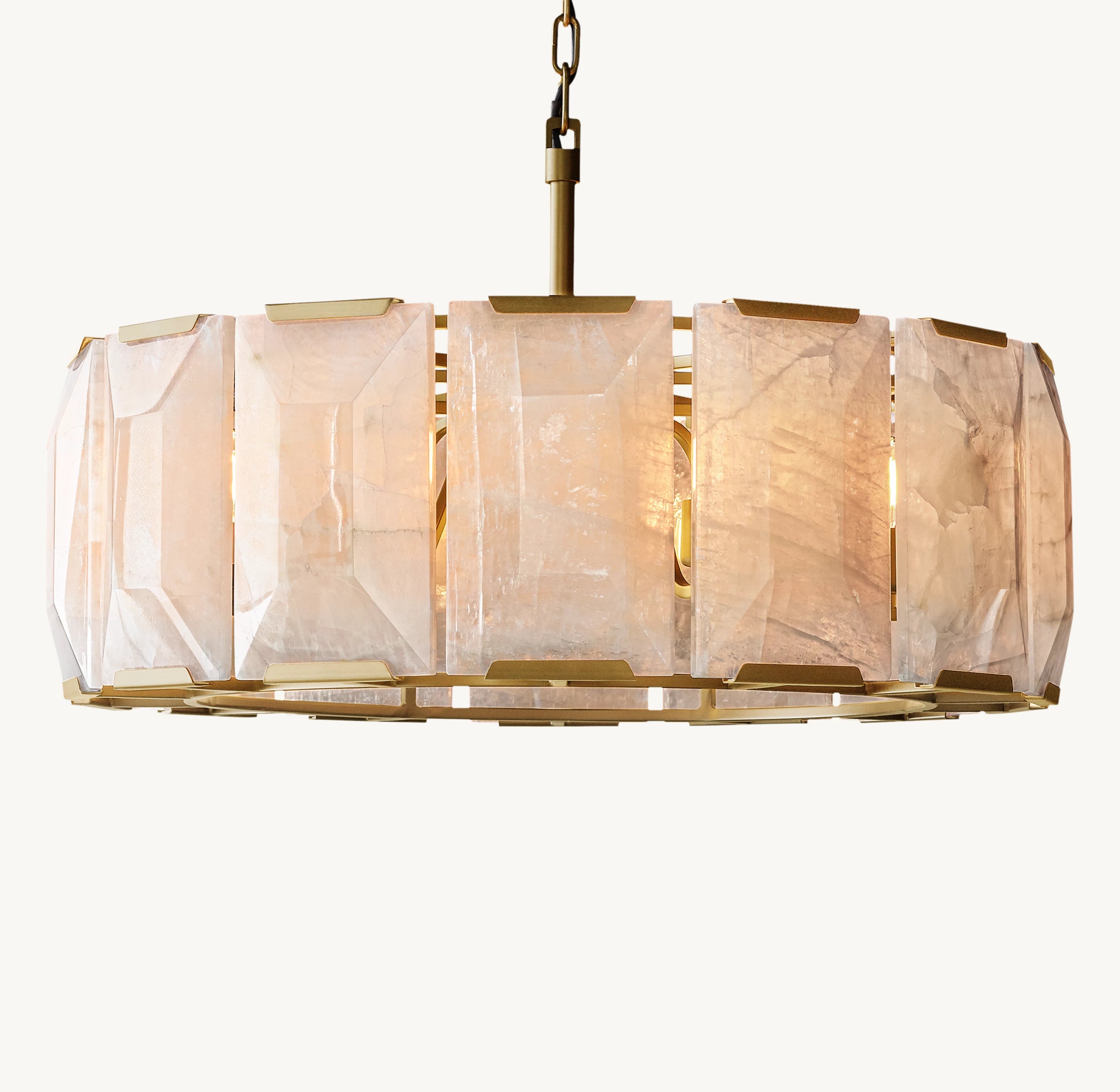 31 Inch Alabaster Round Chandelier – Harlow