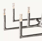 72 Inch Forged Candlestick Linear Chandelier - Thaddeus