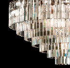 44 Inch Crystal Prism Tiered Chandelier - Odeon