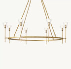 58 Inch Torch Round Chandelier - Verre