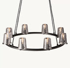 36 Inch Hurricane Candle Ring Chandelier - Pauillac