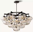 48 Inch Globe Glass Cluster Chandelier - Cabrette