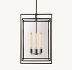21 Inch Glass Lantern Pendant Light - Beckman