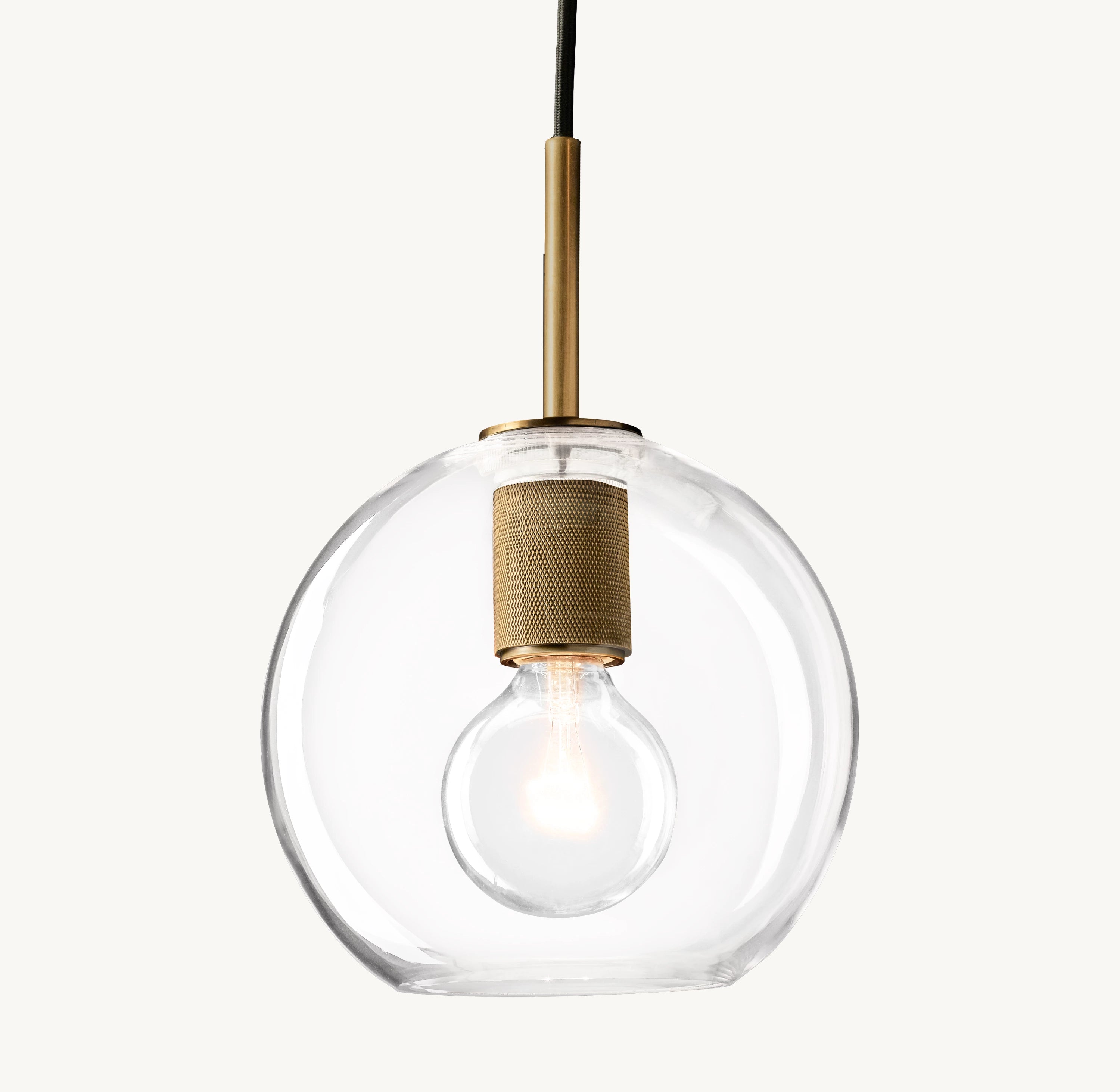 8 Inch Globe Glass Pendant Light - Utilitaire
