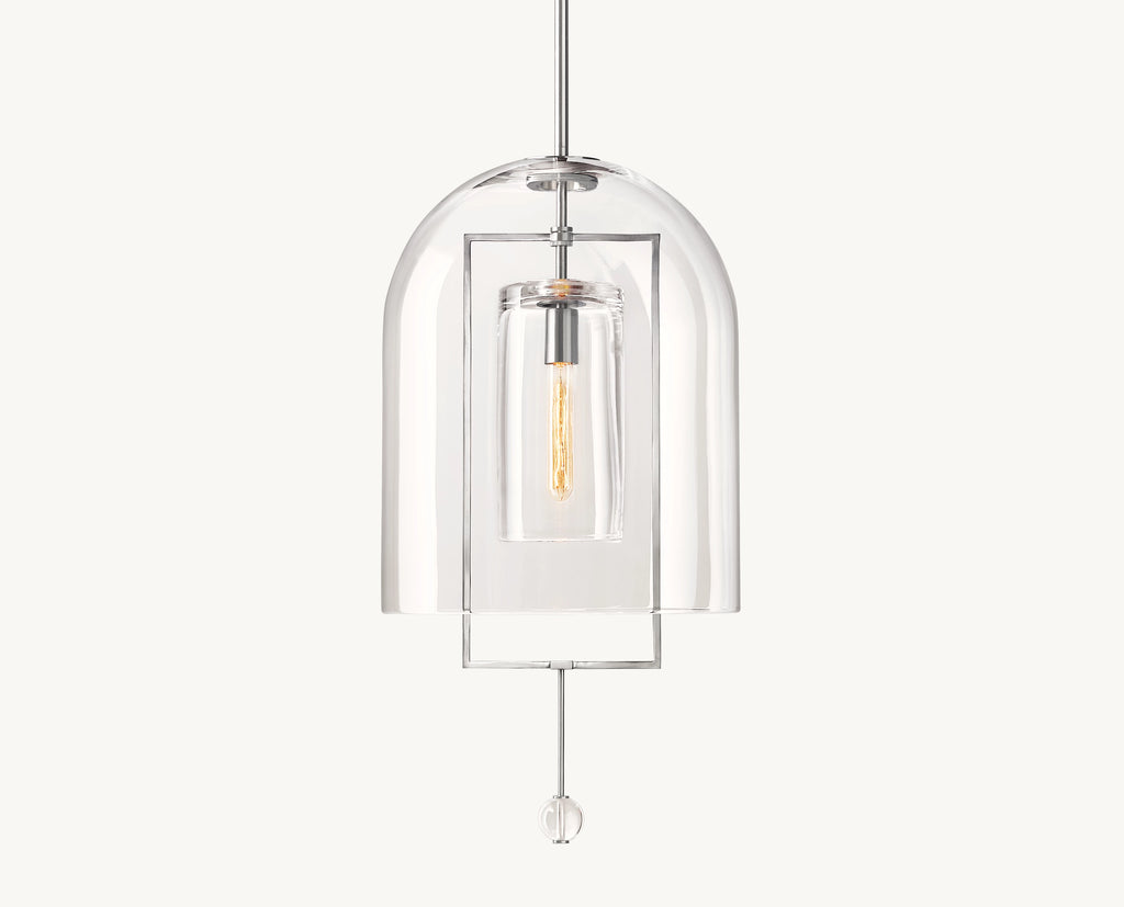 15 Inch Bell Glass Pendant Light - Fulcrum
