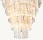 36 Inch Crystal Rod Tiered Chandelier - Amadeo